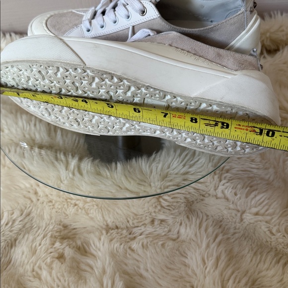 Jimmy Choo Cream and White Casual Sneakers - Picture 14 of 15